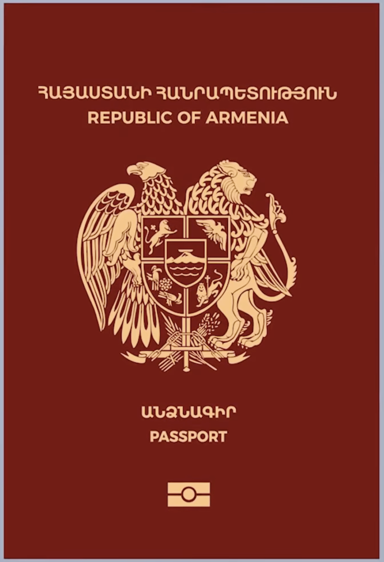 Armenian passport cover