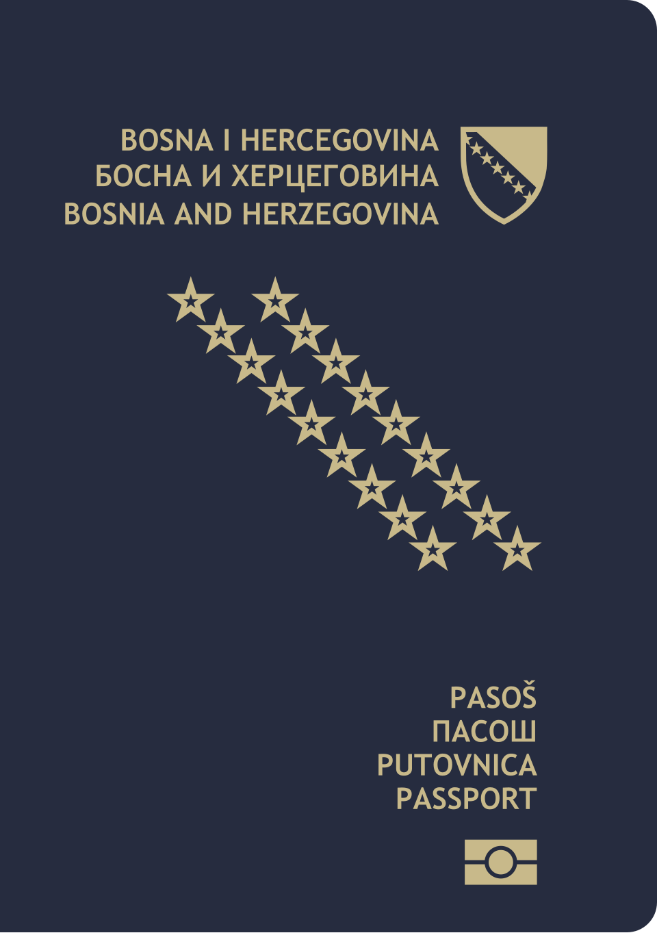 Bosnian and Herzegovinian passport cover