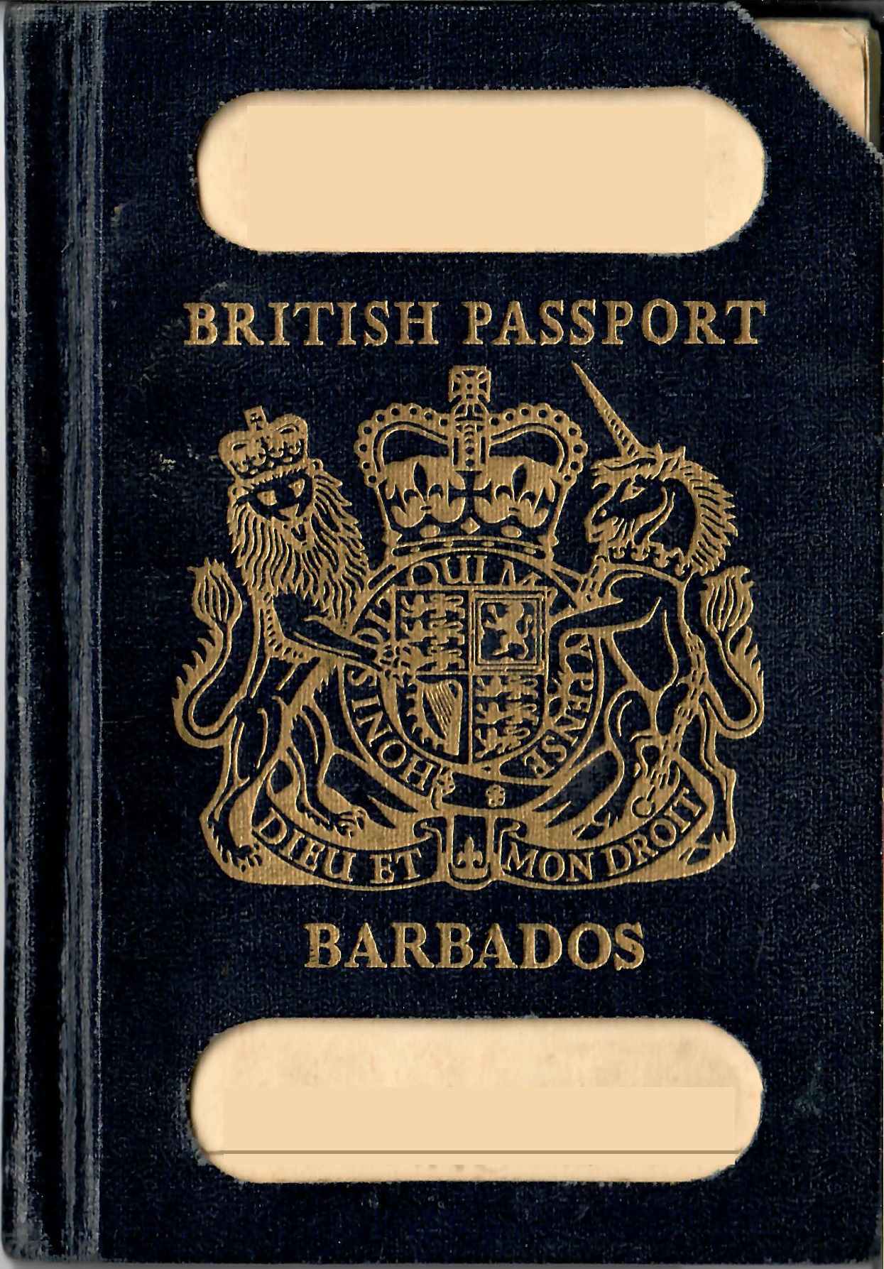 Barbadian passport cover