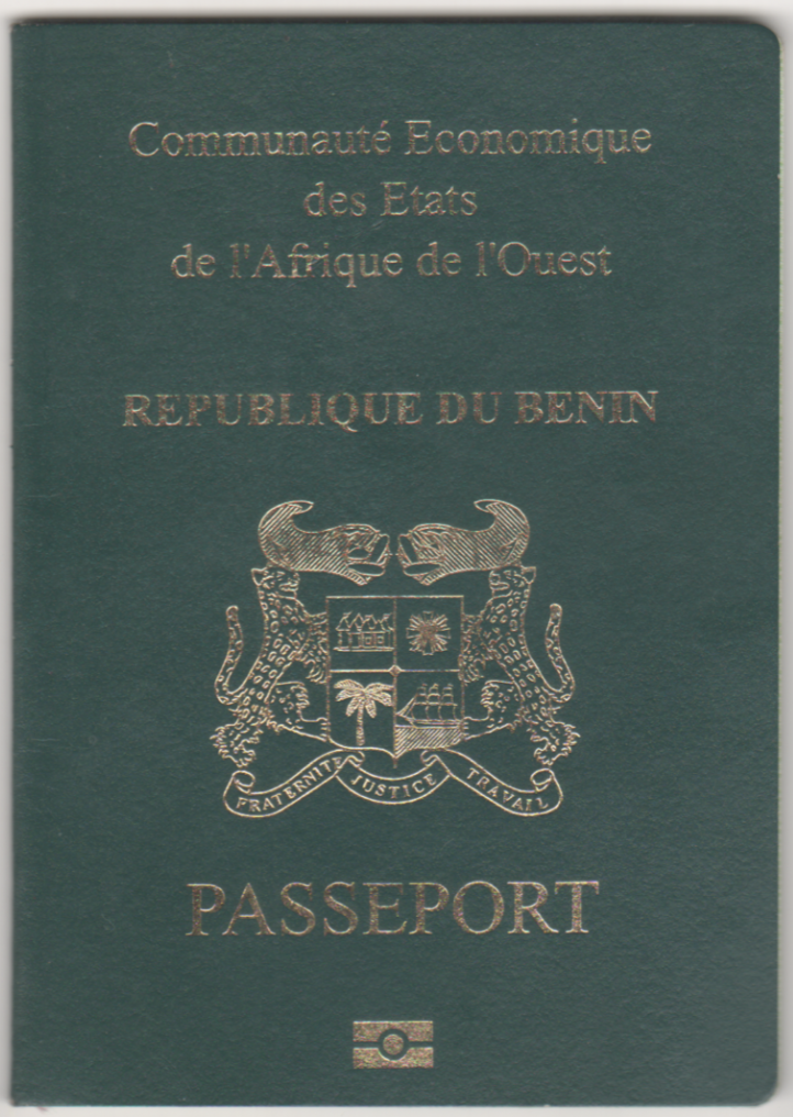 Beninese passport cover