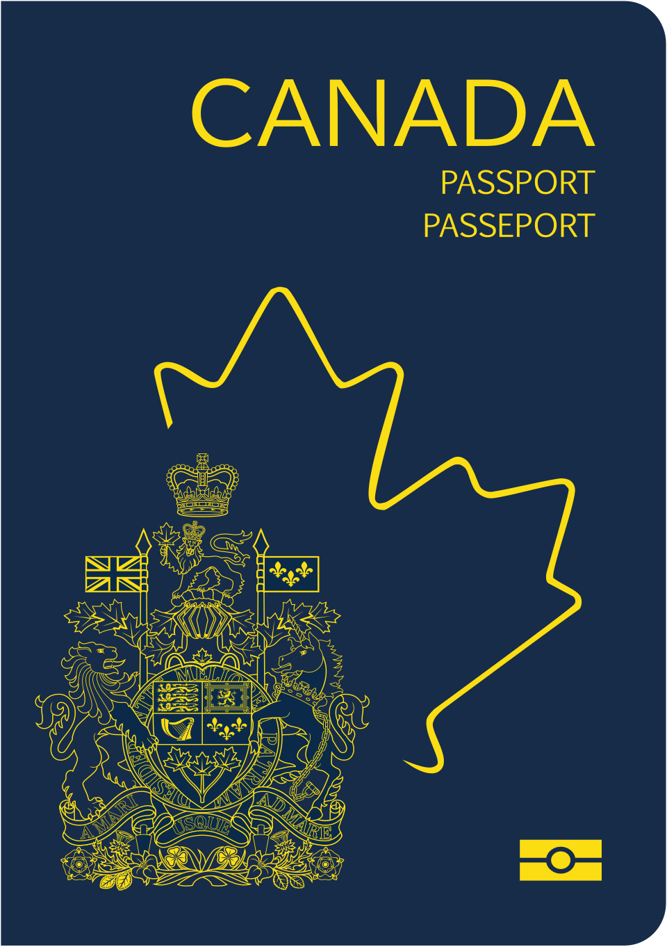 Canadian passport cover