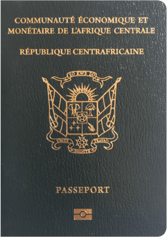 Central African passport cover