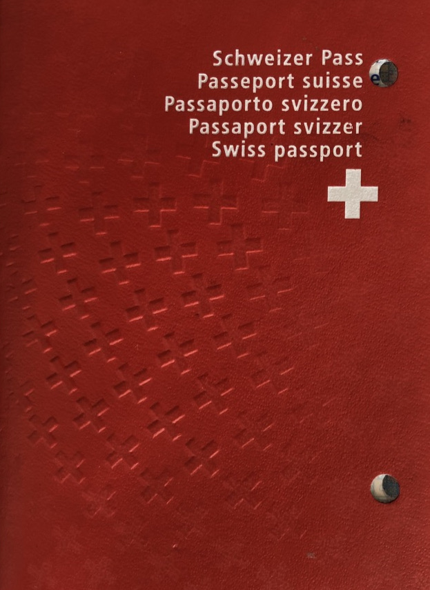 Swiss passport cover