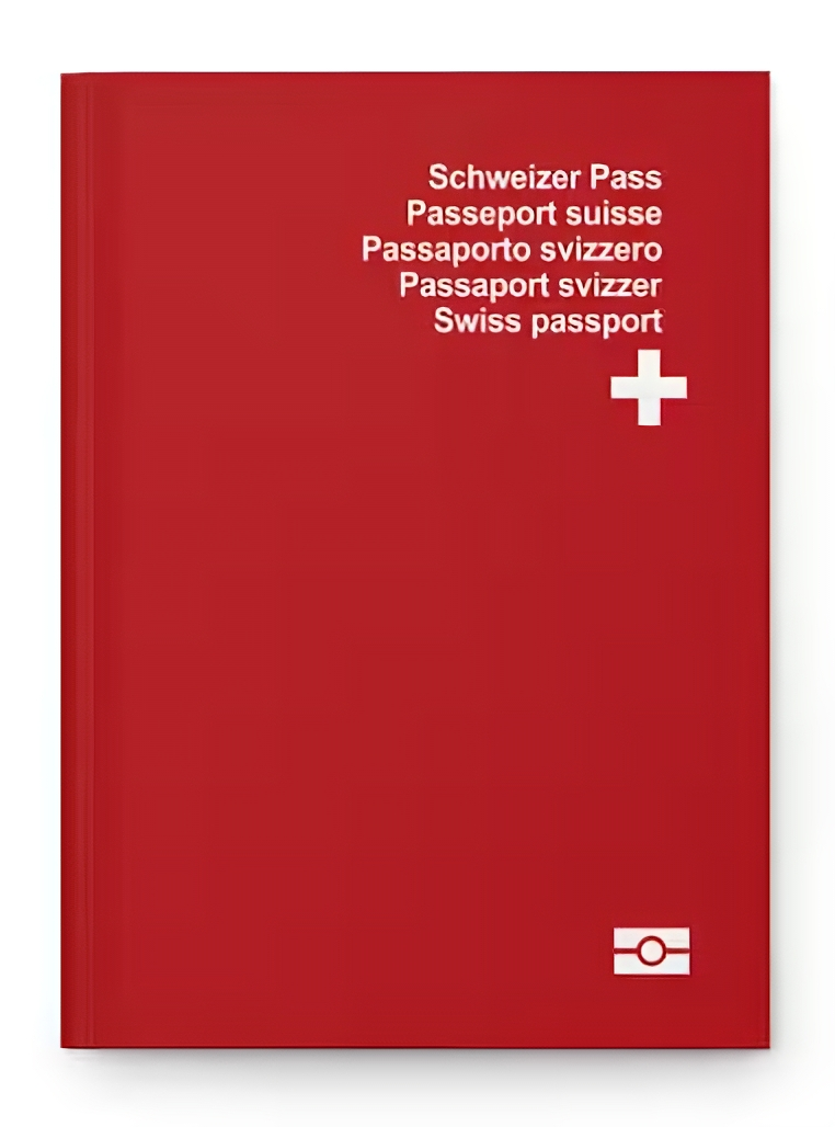 Swiss passport cover