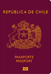 Chilean passport cover