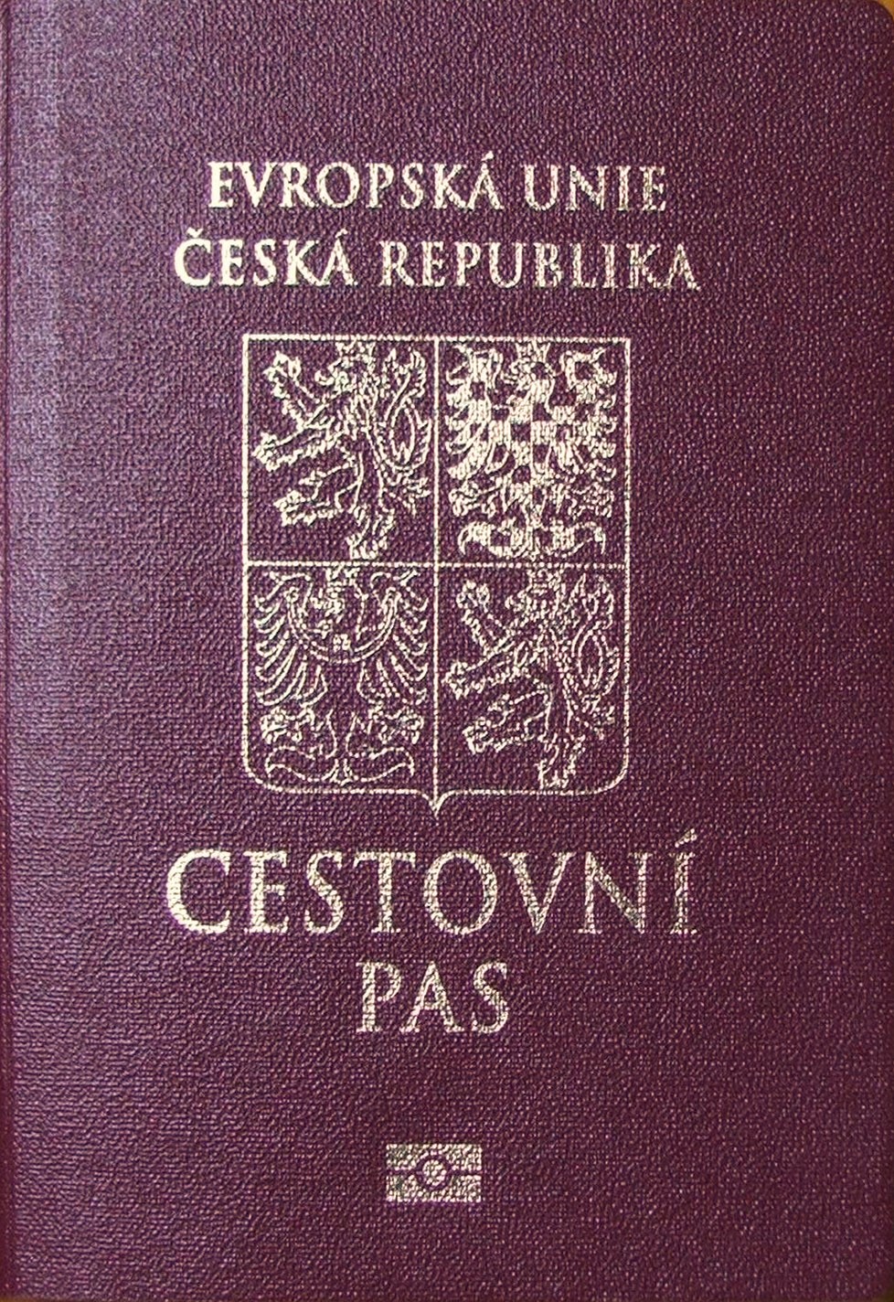 Czech passport cover