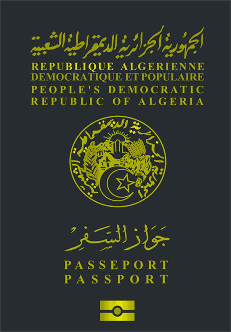 Algerian passport cover