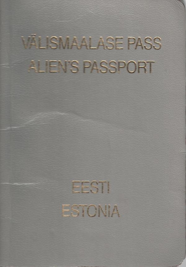 Estonian passport cover