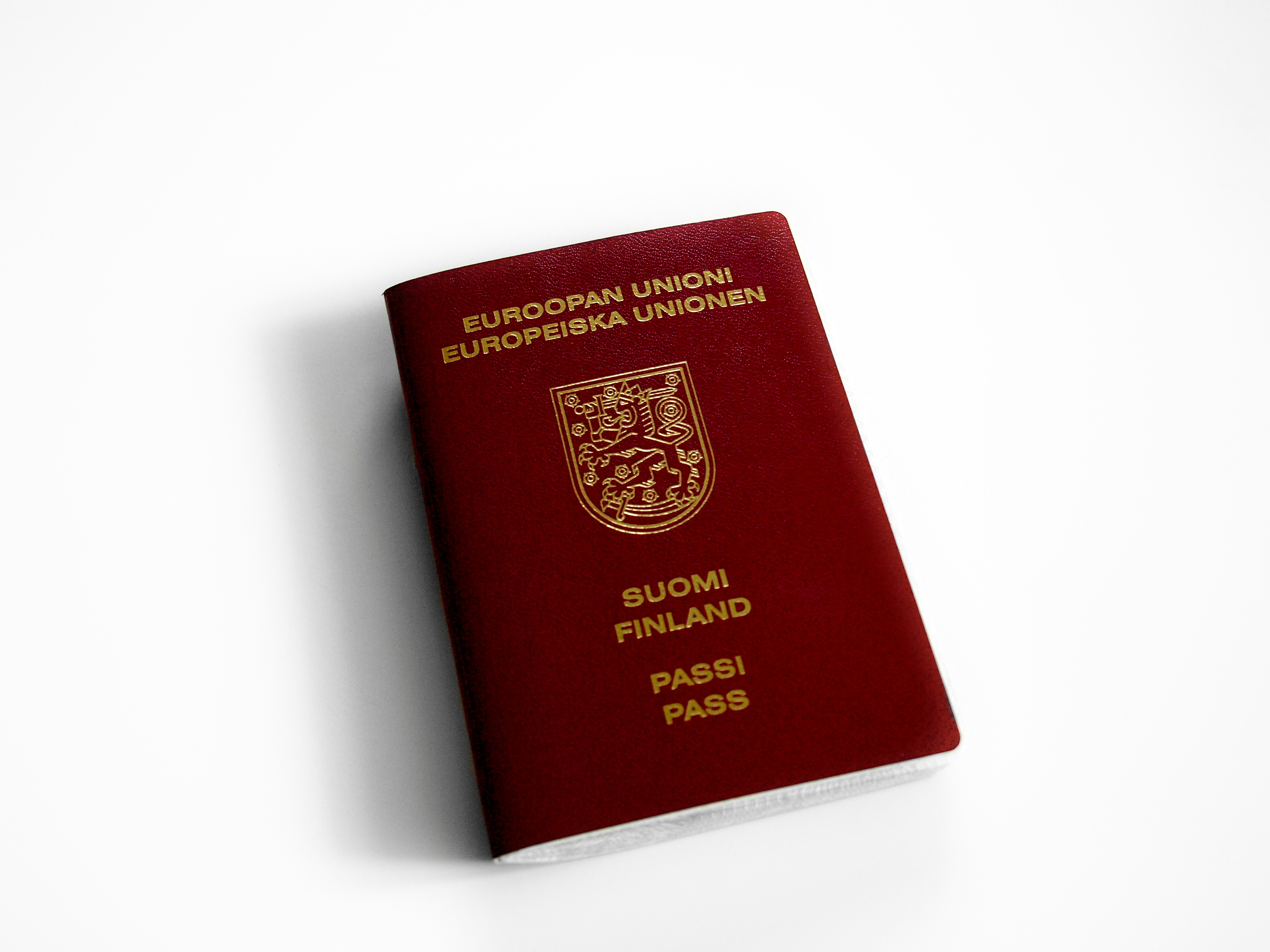 Finnish passport cover