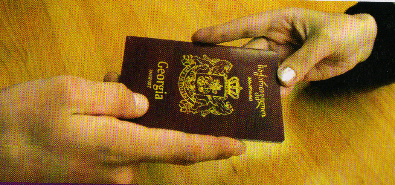 Georgian passport cover