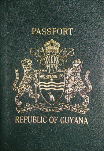 Guyanese passport cover
