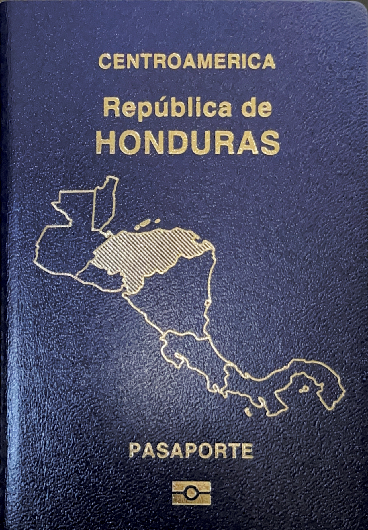Honduran passport cover