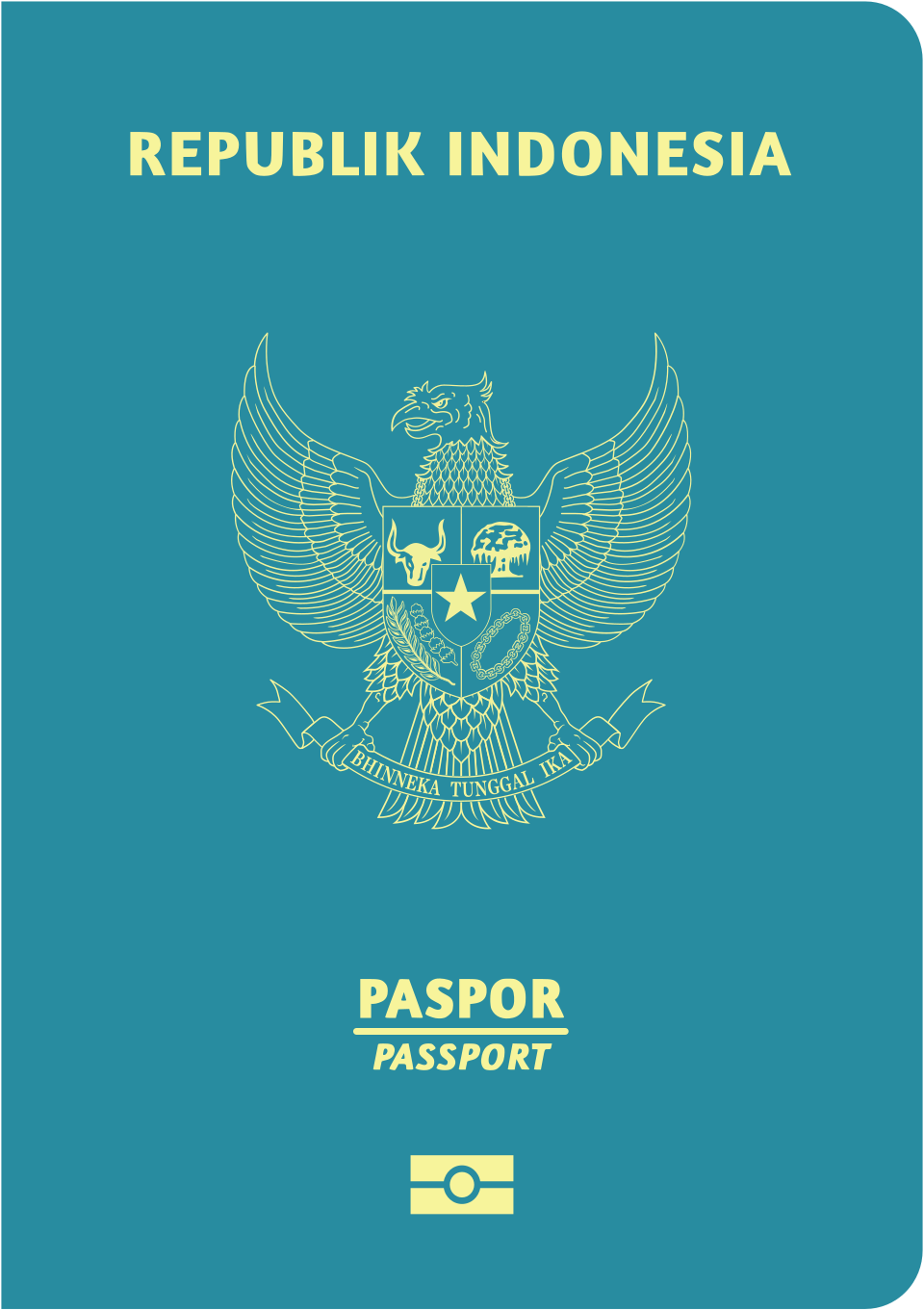 Indonesian passport cover