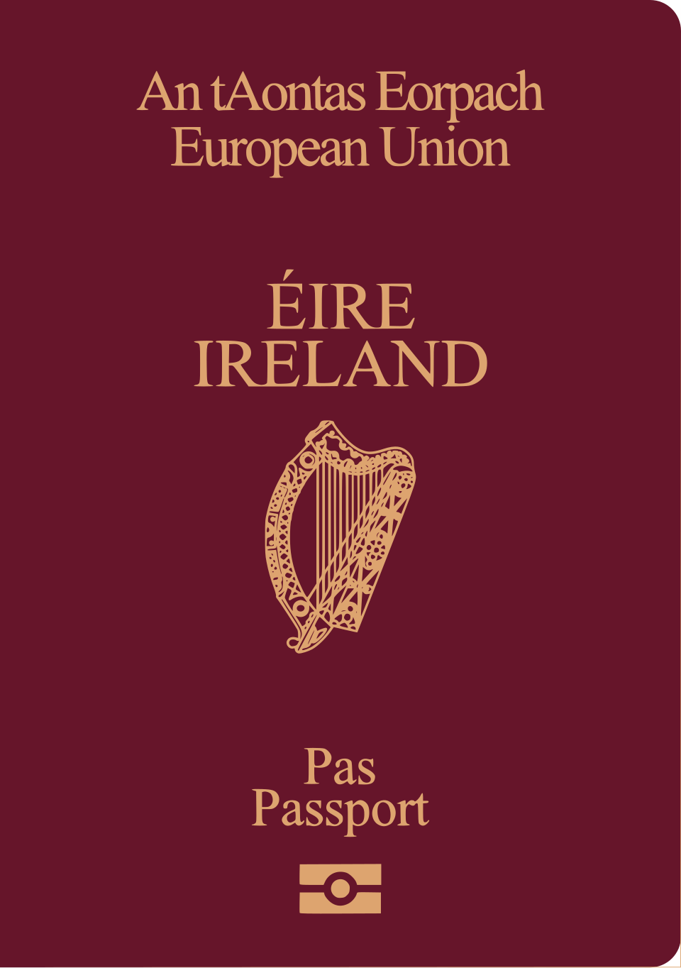 Irish passport cover