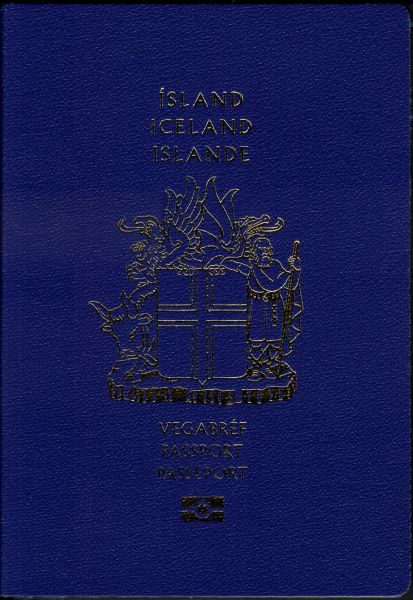 Icelandic passport cover