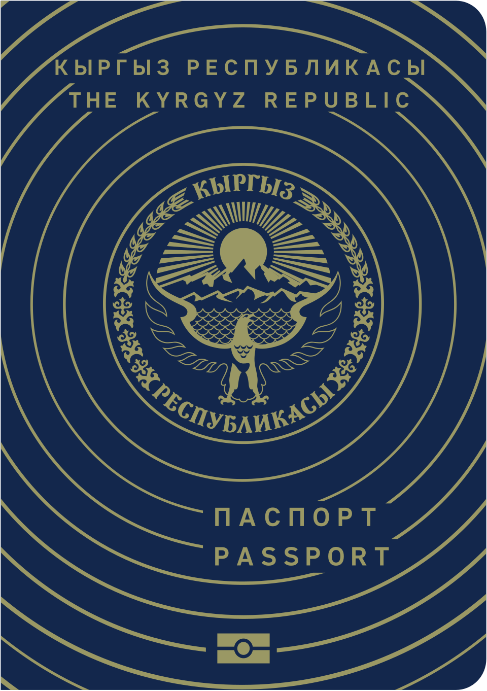 Kyrgyz passport cover