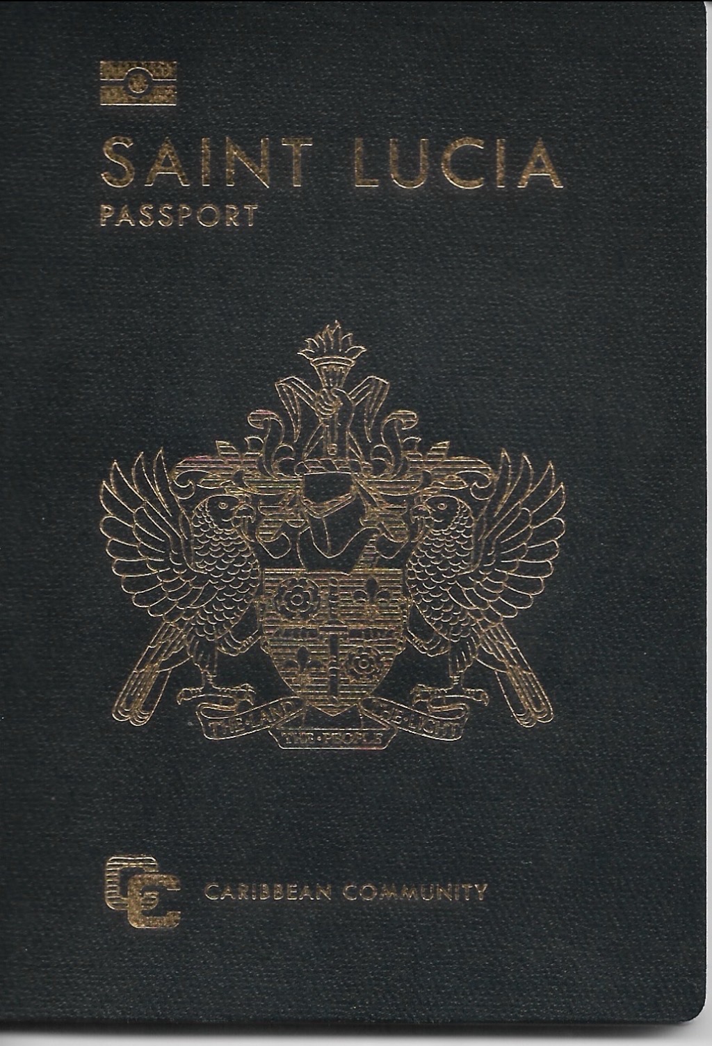 Saint Lucian passport cover