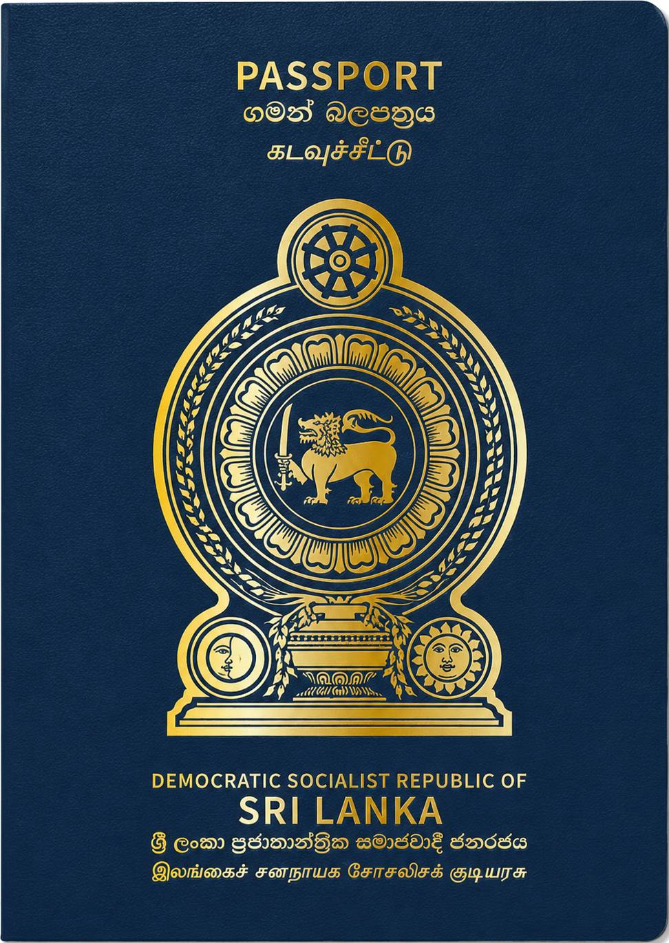 Sri Lankan passport cover