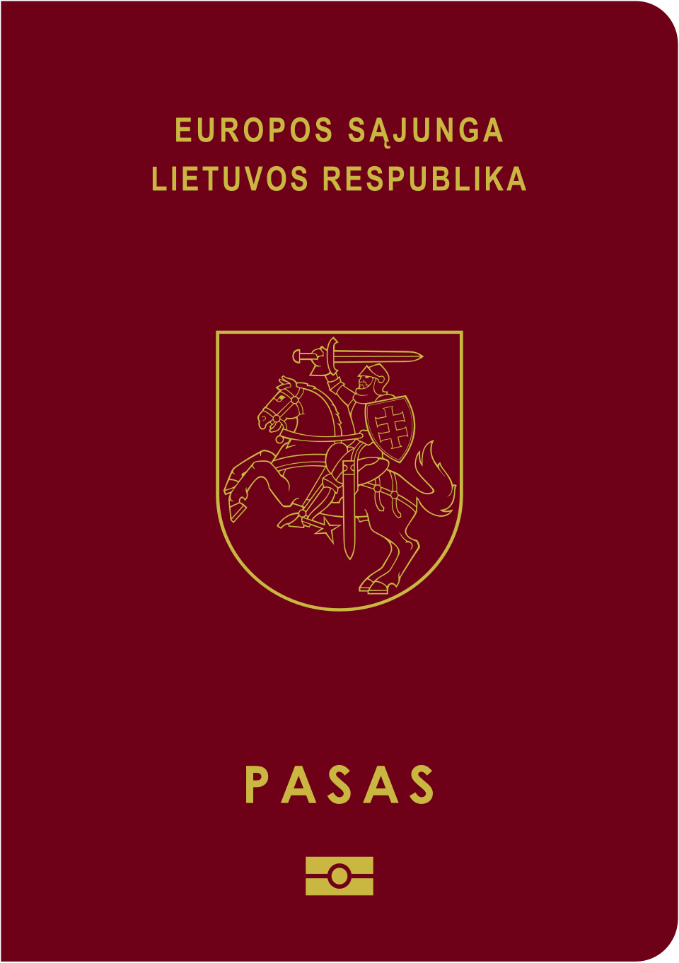 Lithuanian passport cover