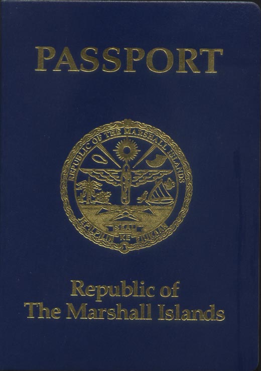 Marshallese passport cover