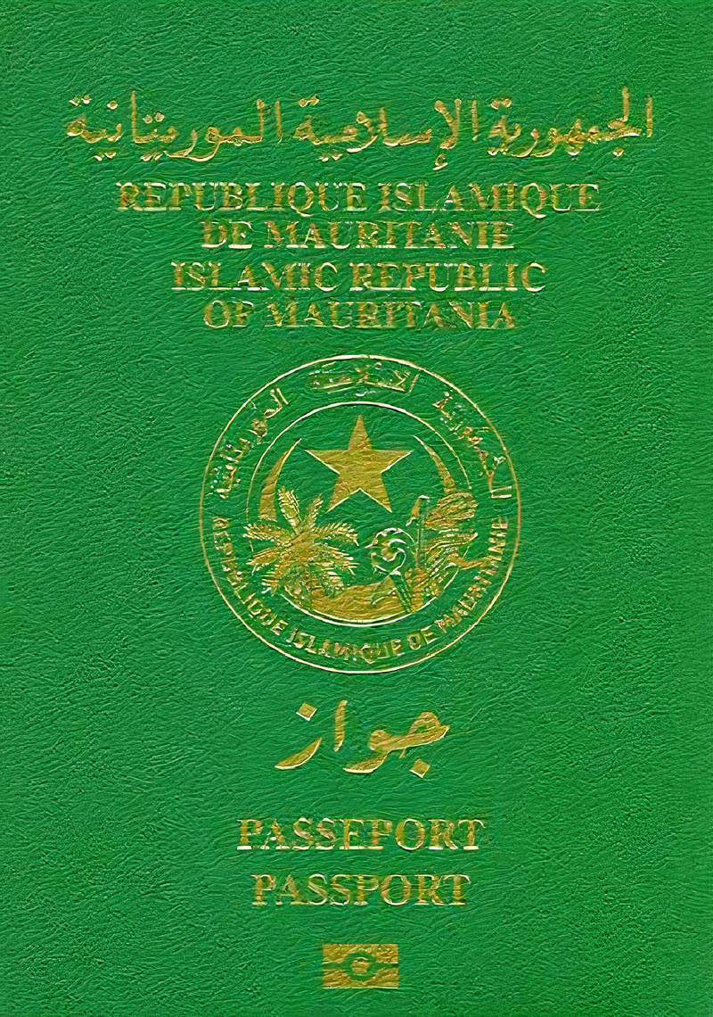 Mauritanian passport cover