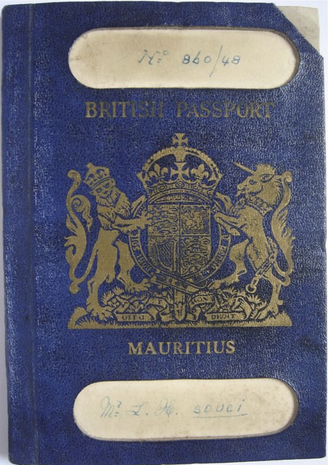 Mauritian passport cover
