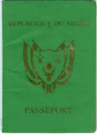 Nigerien passport cover