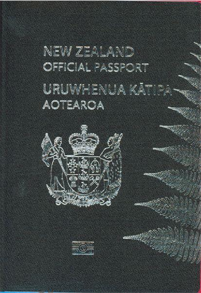 New Zealander passport cover