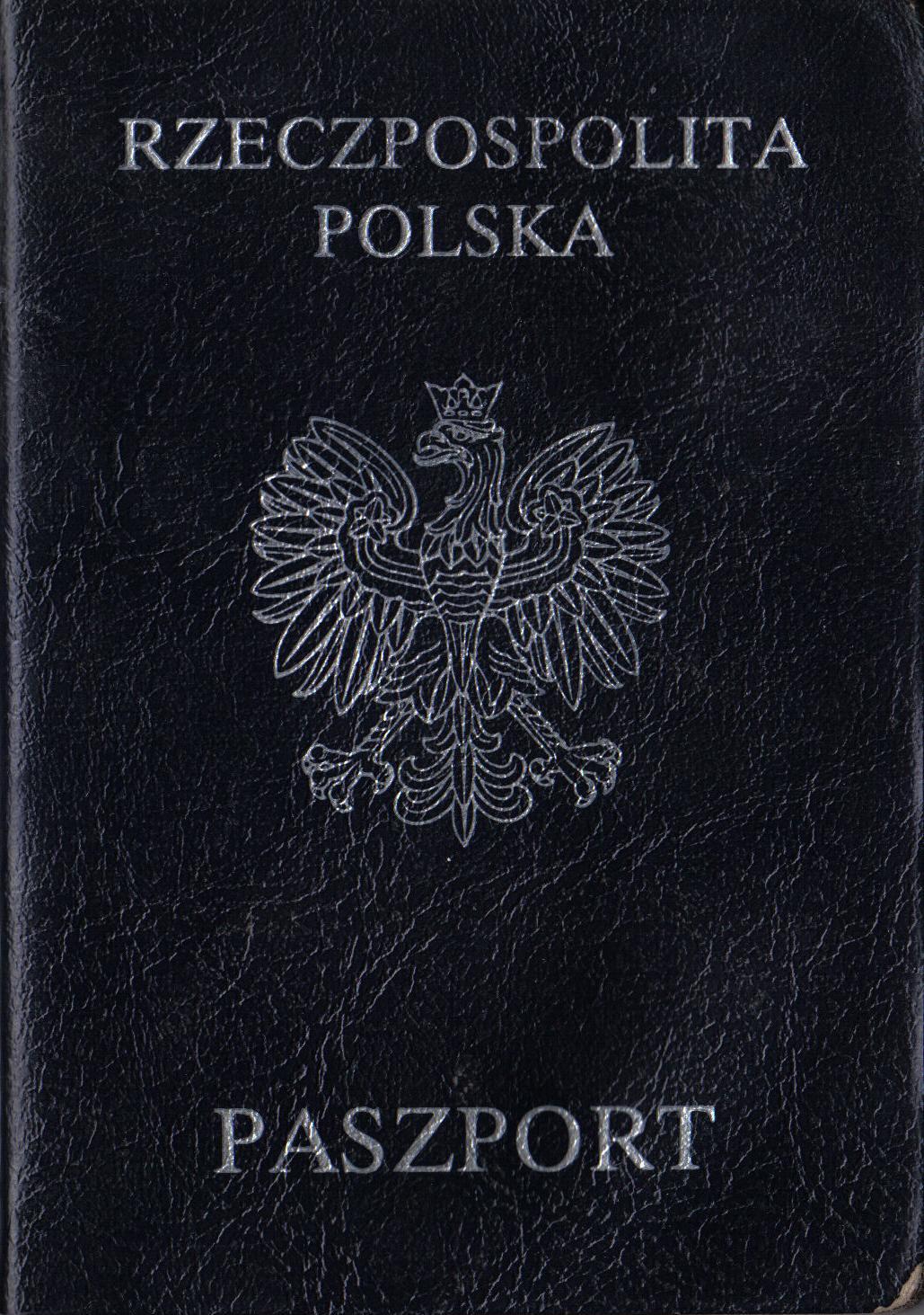 Polish passport cover