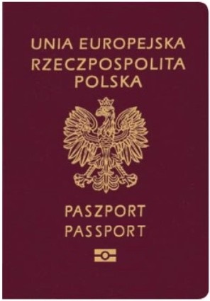 Polish passport cover