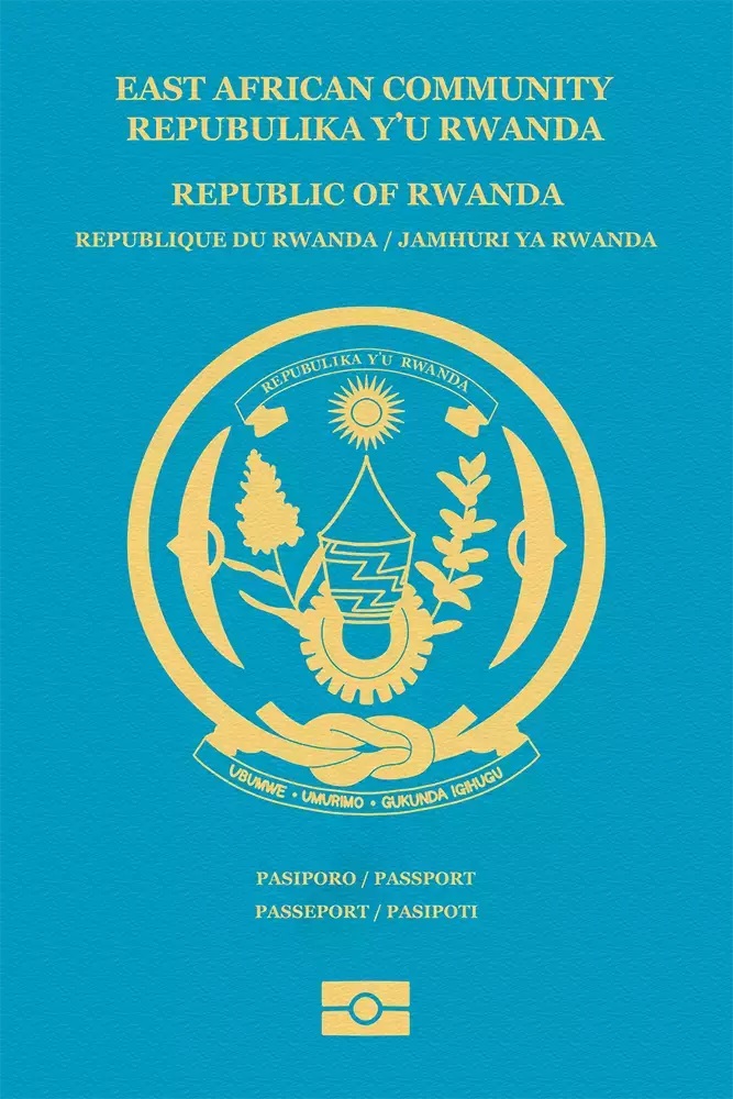 Rwandan passport cover