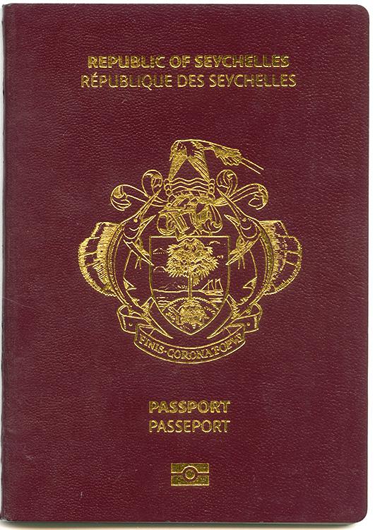 Seychellois passport cover
