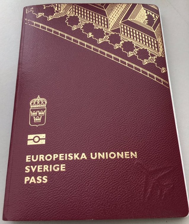 Swedish passport cover
