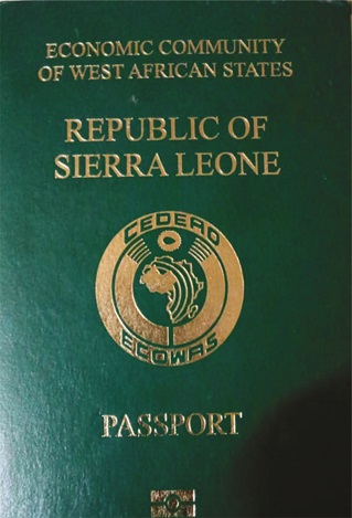 Sierra Leonean passport cover