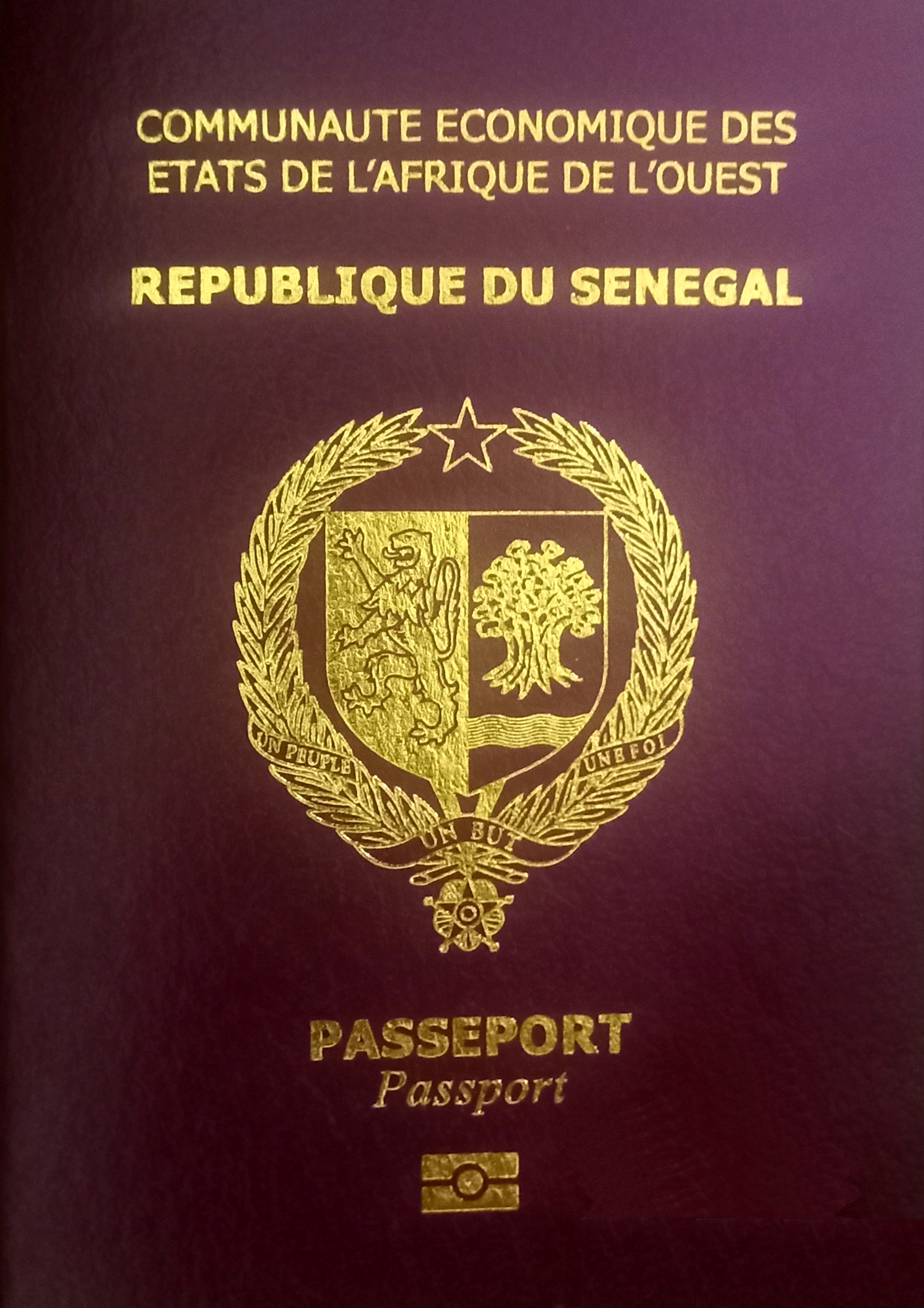 Senegalese passport cover