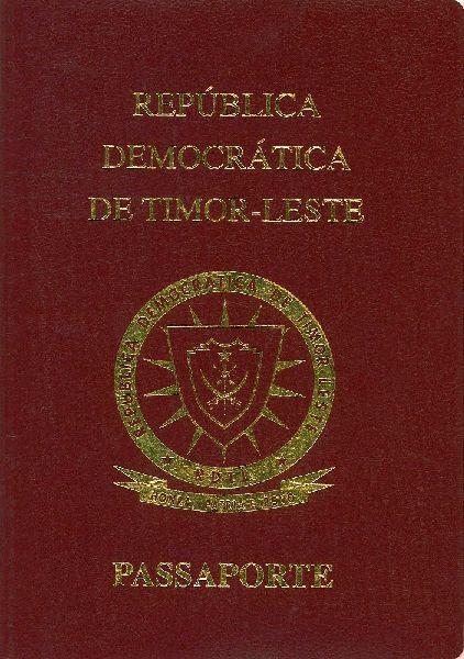 Timorese passport cover