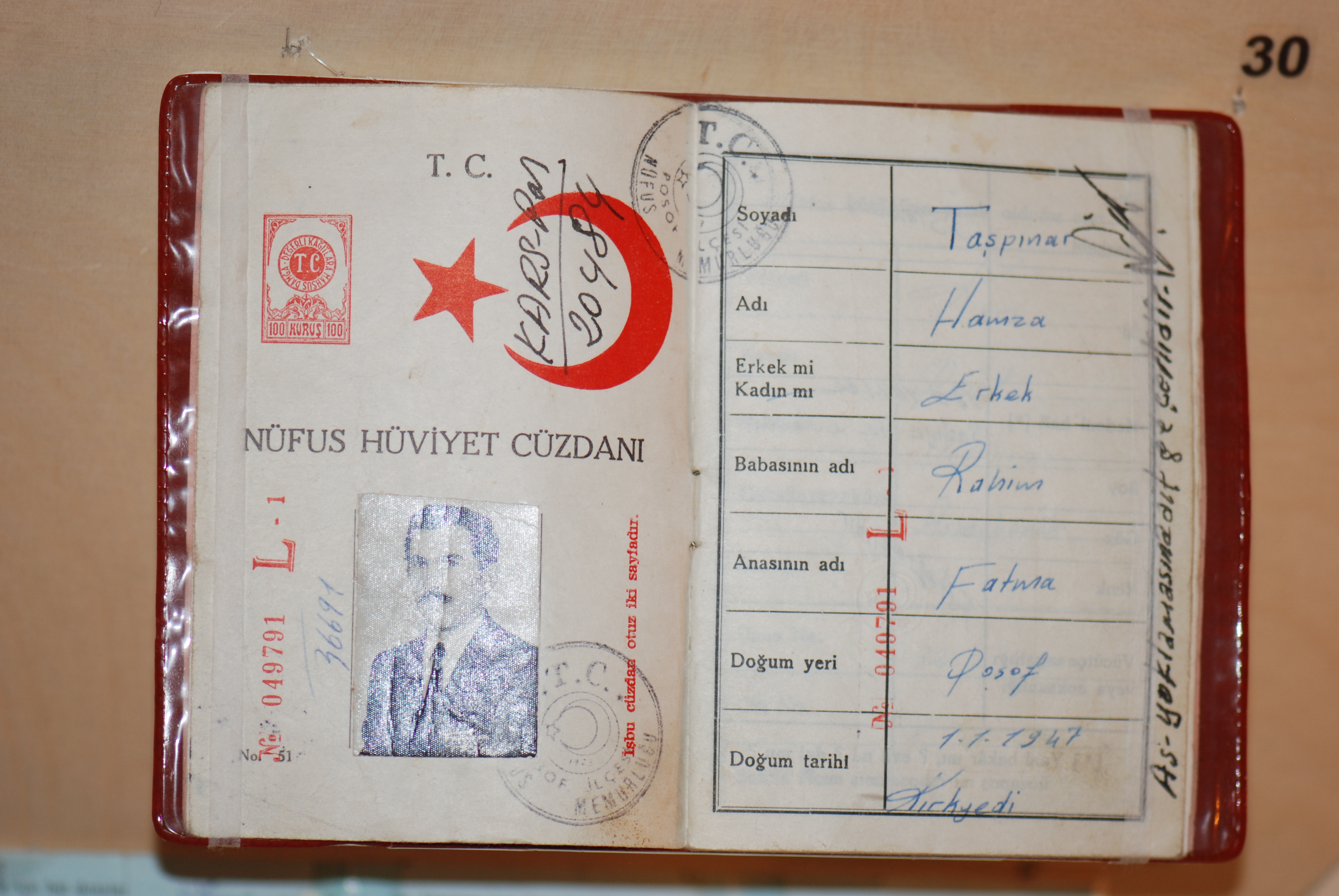 Turkish passport cover