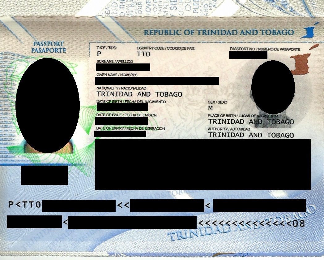 Trinidadian and Tobagonian passport cover