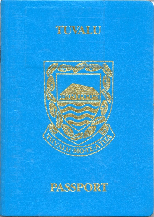 Tuvaluan passport cover