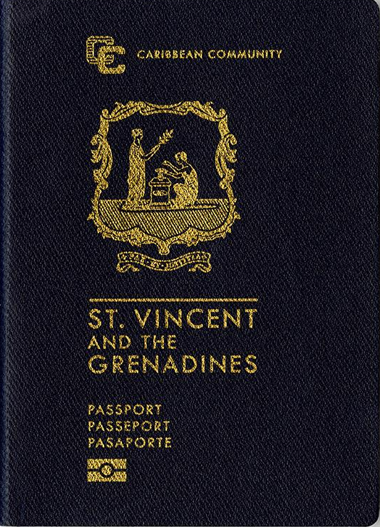 Vincentian passport cover