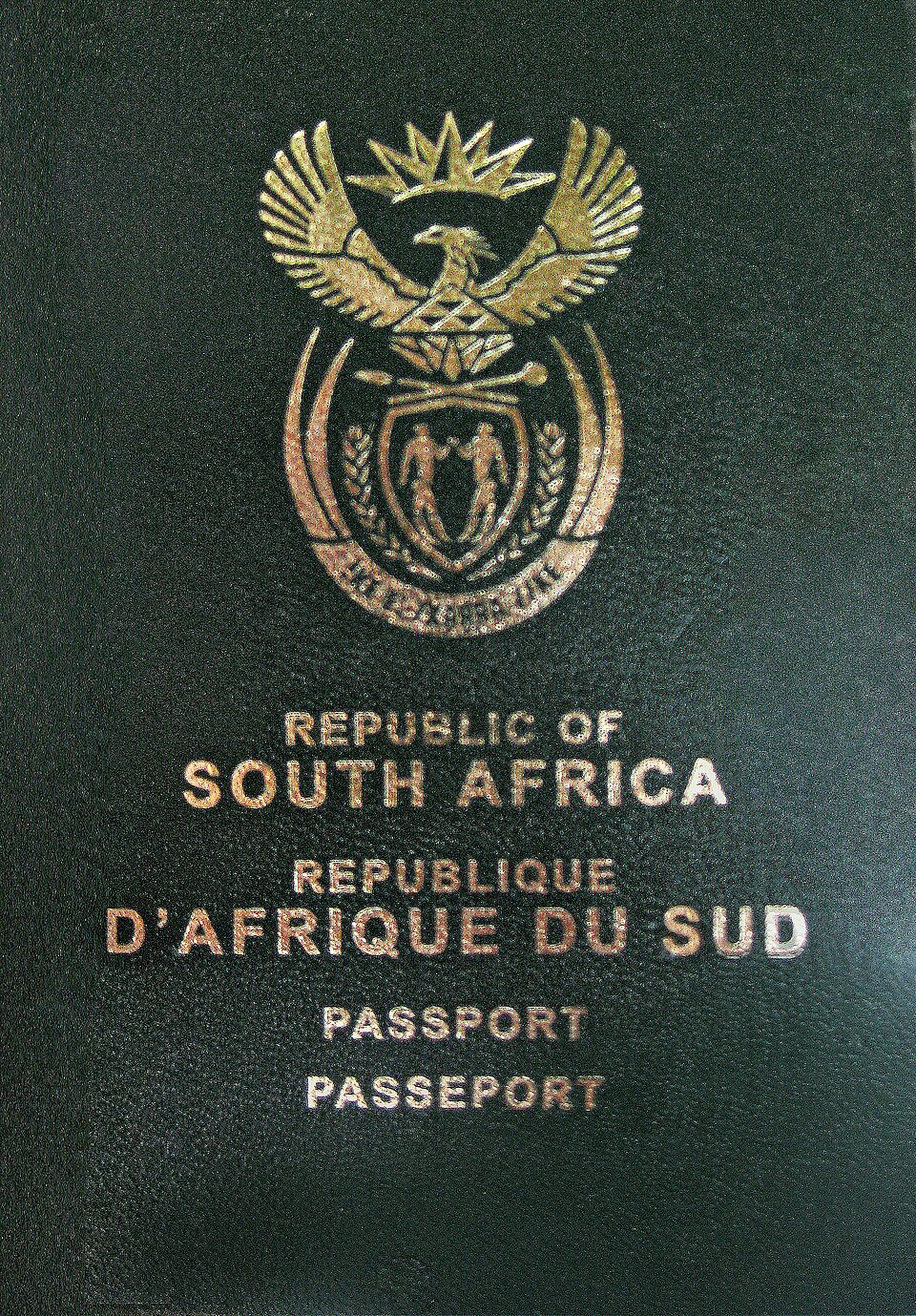 South African passport cover